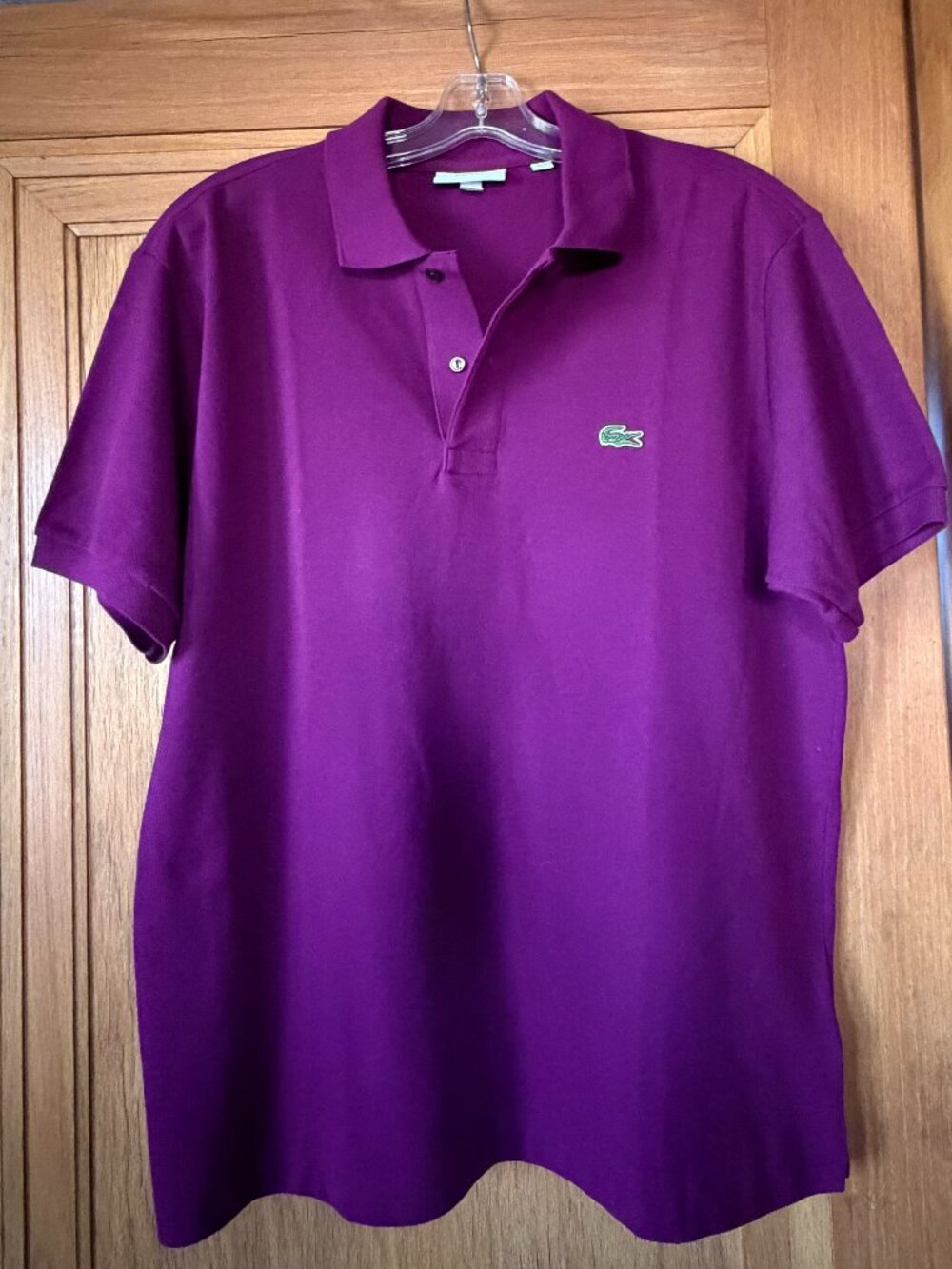 Lacoste Classic Fit Polo Shirt Size L in Purple NWT